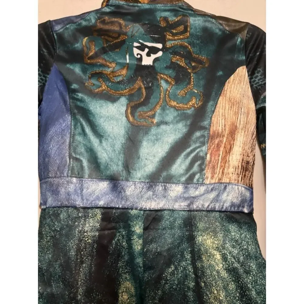 Disney Descendents Uma Costume 2 Piece Pants Jacket Zip Front Size 9 - 10 - Picture 6 of 10